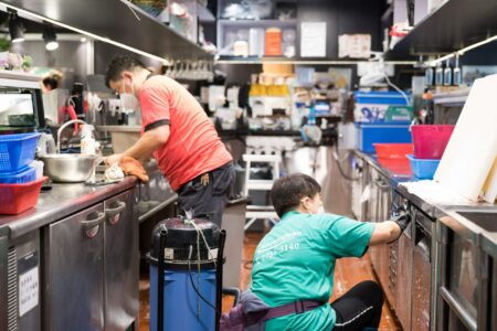 Masterclean-九龍區觀塘駿業街中海日升中心廚房清潔 專業清潔劑去污清除油垢