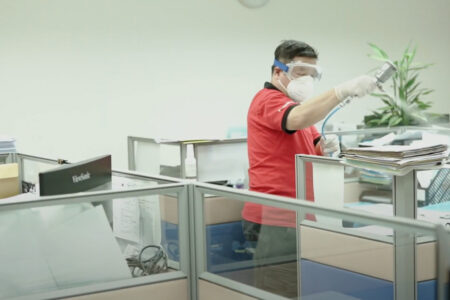 Masterclean-新界區葵涌盈業工業大廈 TTA® 長效納米光觸媒消毒殺菌塗層方案