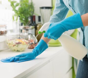 Masterclean-廚房清潔 塑膠手套安全衛生 軟布清楚油垢 專業清潔工具