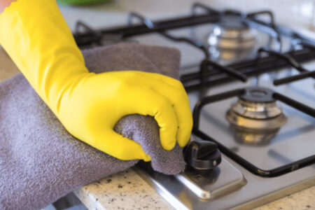 Masterclean-廚房清潔 大掃除 塑膠手套安全衛生 軟布清楚油垢