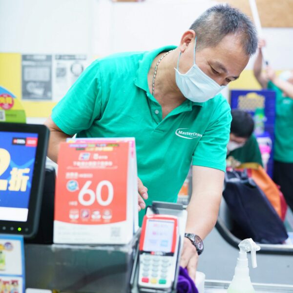 Masterclean-超級市場清潔 收銀檯面消毒清潔 顧客更放心